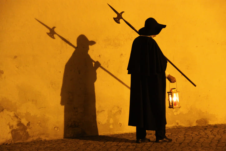 Nachtwächter im Herbst im Vogelsberg